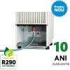 Dezumidificator si purificator profesional Woods LD44 Suedia, filtru particule SMF, capacitate 19 litri/zi, higrostat incorporat, carcasa metalica,10 ani garantie